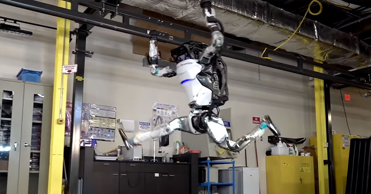 A new video uploaded by Boston Dynamics shows off the robotics company's humanoid robot called Atlas perform an impressive gymnastics routine.