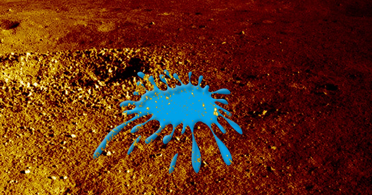 China claims its Yutu-2 lunar rover has stumbled upon an unsually colored "gel-like" substance on the bottom of an impact crater on the Moon.