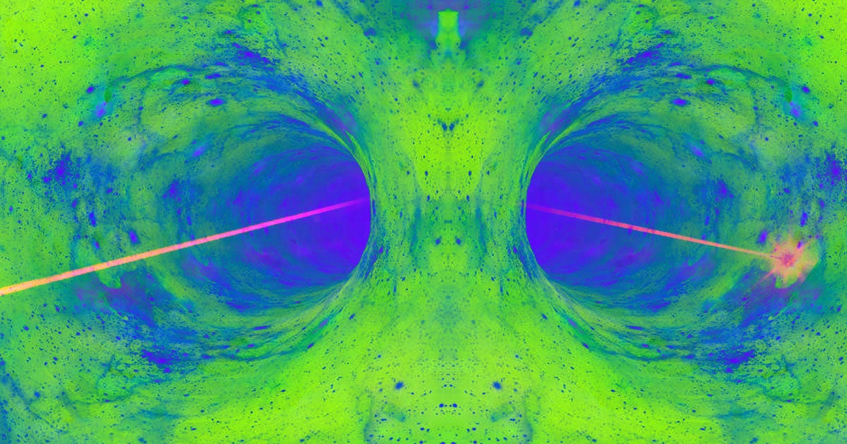 According to Ars Technica, cutting-edge research into ultra-powerful lasers could pulse a laser "through fabric of the Universe."