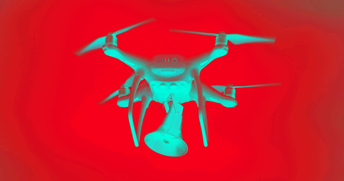 On Friday, state broadcaster CCTV aired footage of traffic police using a drone to tell a scooter rider to put on his helmet, according to a newly published South China Morning Post story.