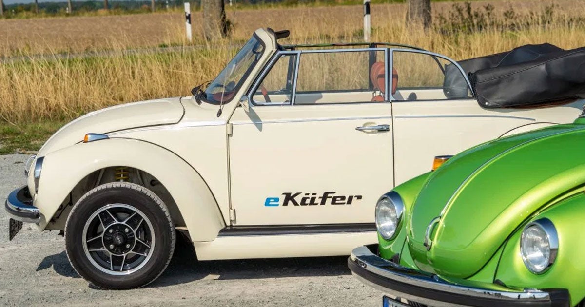 Volkswagen has created a kit that converts its classic Beetle to electric power, but owners will need to travel to Germany to have it installed.