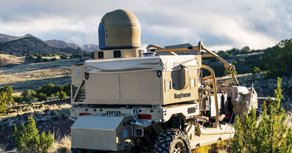 Raytheon just delivered a functional laser cannon to the Air Force, designed specifically to take down swarms of hostile drones.