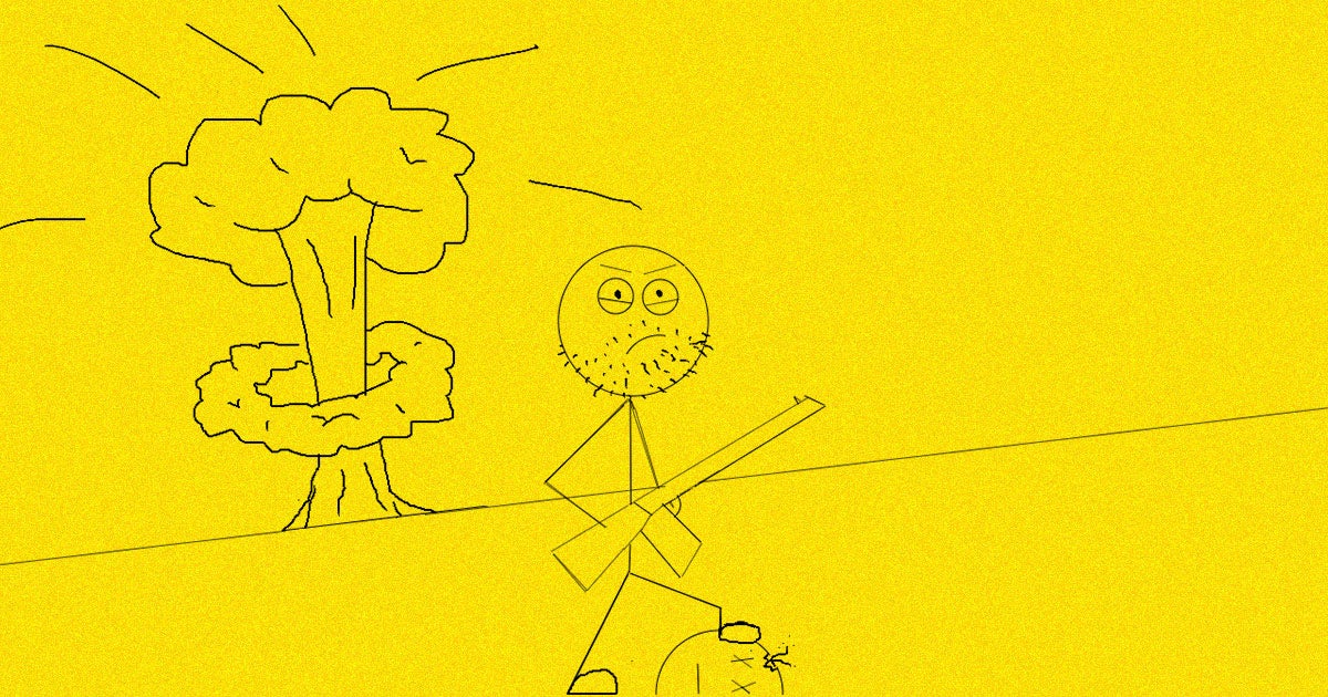 A browser game called "Aim and Shoot" pits the player against human-hunting neural networks that learn to become increasingly deadly.