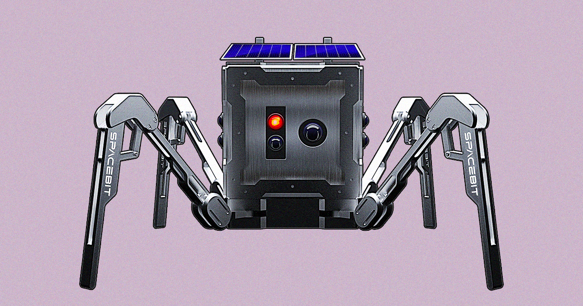 UK-based startup SpaceBit's Moon rover is not only the smallest ever, but it also has legs instead of the typical wheels.