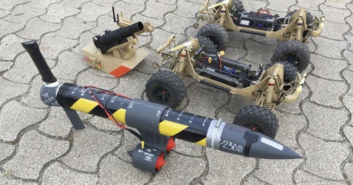 Portugal's navy recently demonstrated prototype weapons created out of remote-controlled toy cars modified to house grenade launchers.