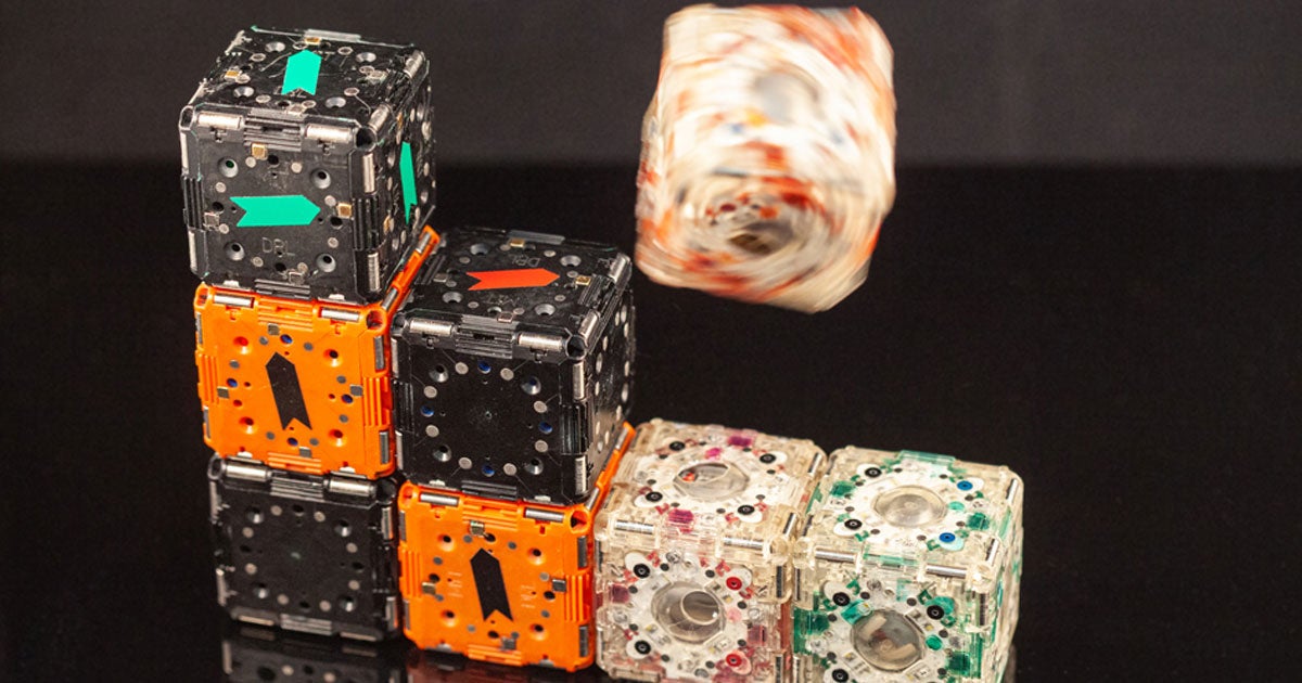 MIT researchers have created a fleet of robot cubes that can move autonomously, climbing, spinning, and even jumping to form shapes.