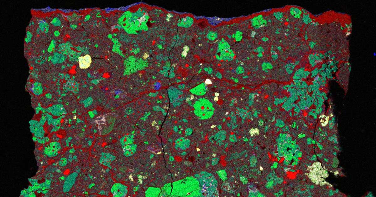 Scientists discovered fossils left behind in an ancient meteorite that reveal how ice was distributed throughout the early, still-forming solar system.