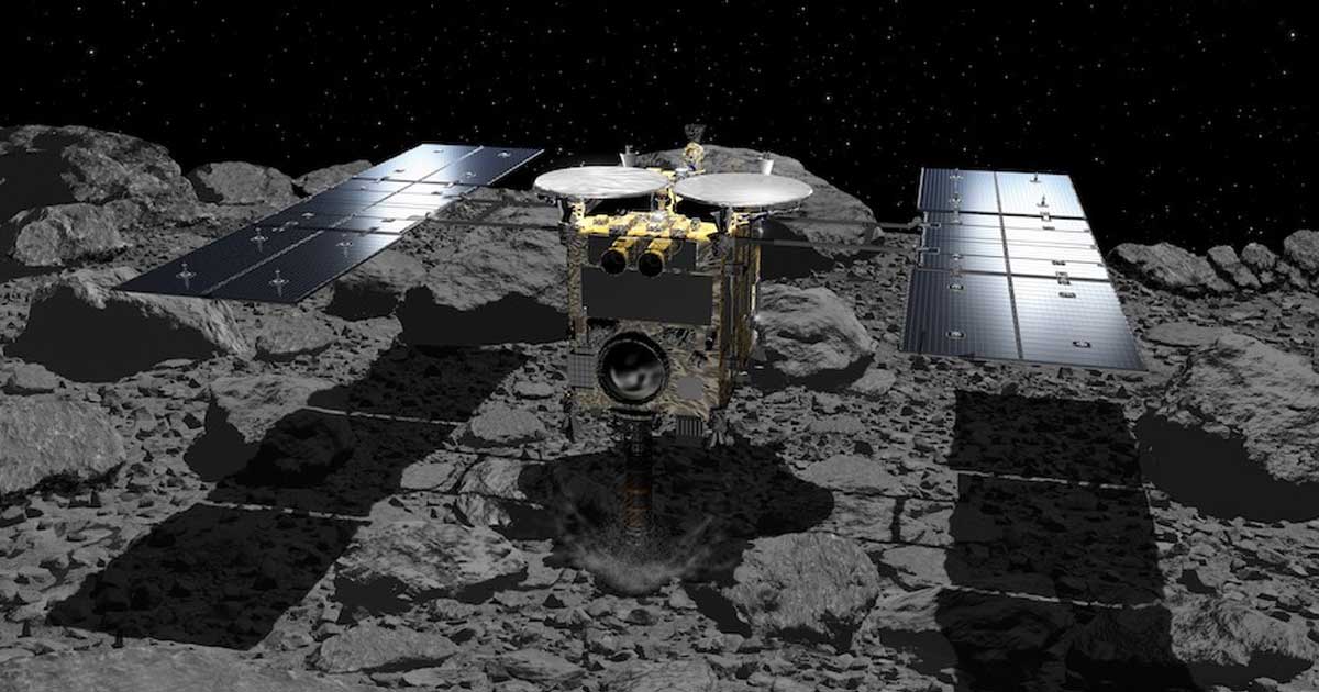 Japan's Hayabusa2 space probe started making its long trek back to Earth after collecting asteroid rock samples some 186 million miles away.