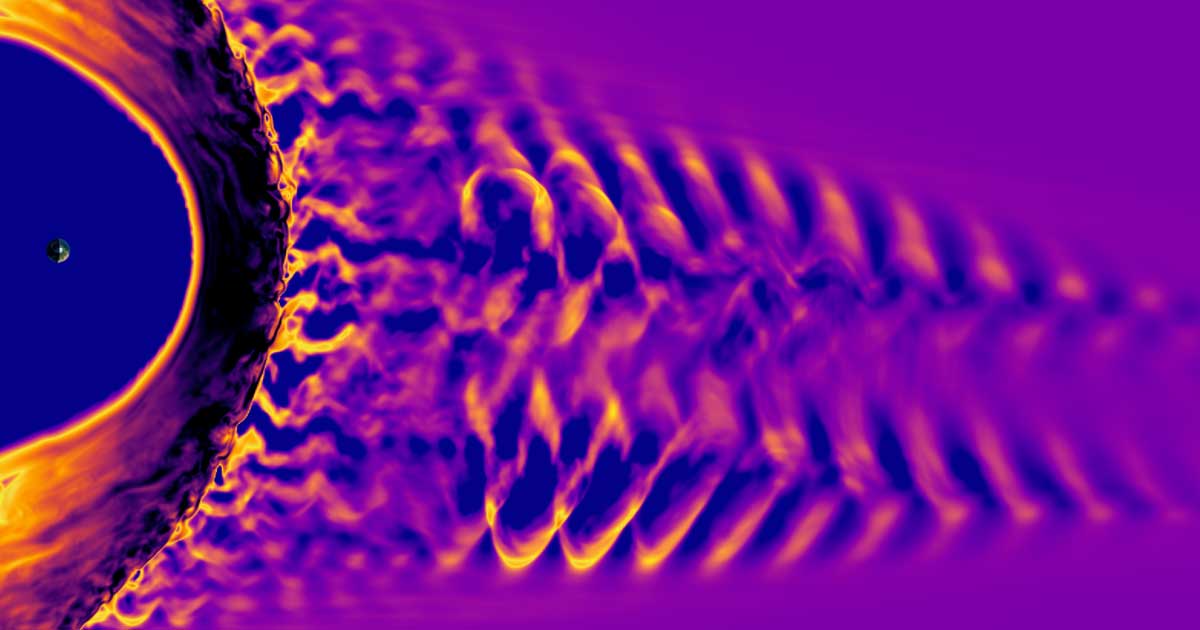 A team of scientists used data collected by the European Space Agency's Cluster mission to map out Earth's "eerie song" it sings during a solar storm.