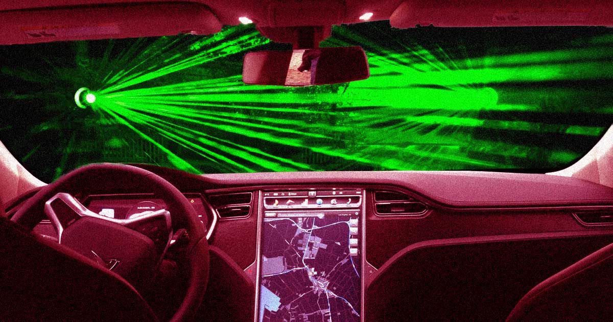 Tesla patented a system that would replace good old fashioned windshield wipers with actual laser beams that zap away debris.