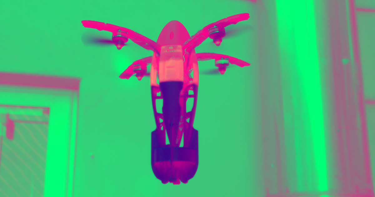 A team of researchers from the NASA Jet Propulsion Laboratory designed a drone (SQUID) that can be shot high up into the sky using a special cannon.