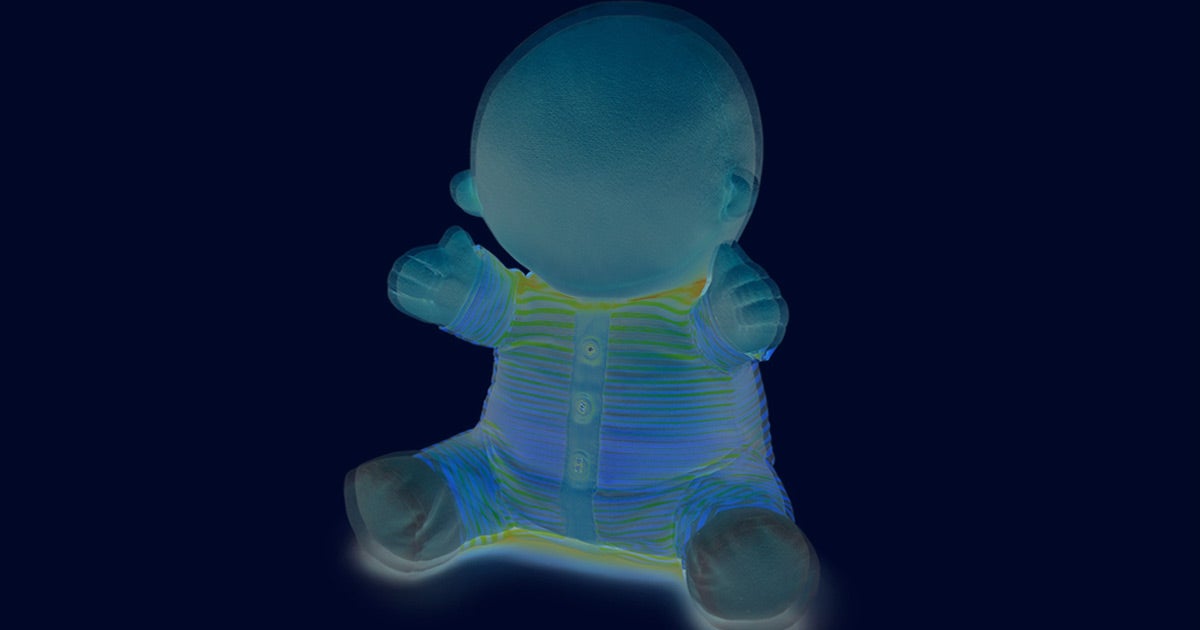 Japanese robotics company Vstone has created Hiro-chan, a faceless robot baby that transitions from crying to laughing when held.