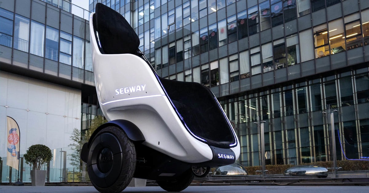 The newly announced Segway S-Pod transportation scooter looks eerily similar to the hover chairs featured in the dystopian Pixar film "WALL-E.