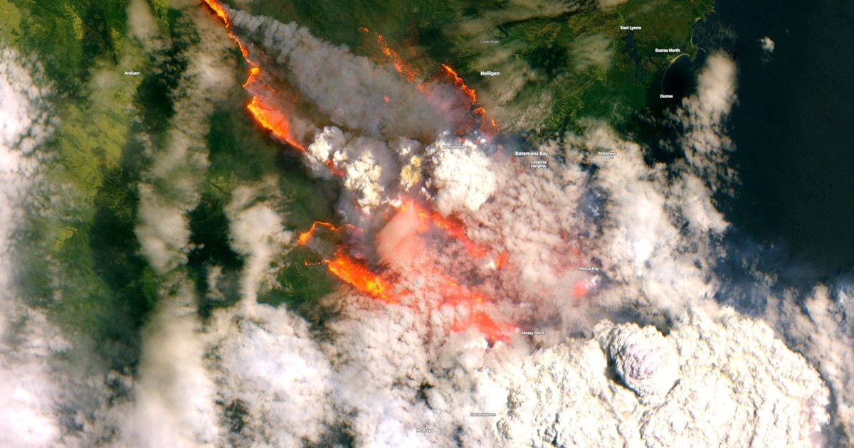 Images of the Australian wildfires taken from space show the full extent of the devastation, putting the ongoing catastrophe in terrifying context.