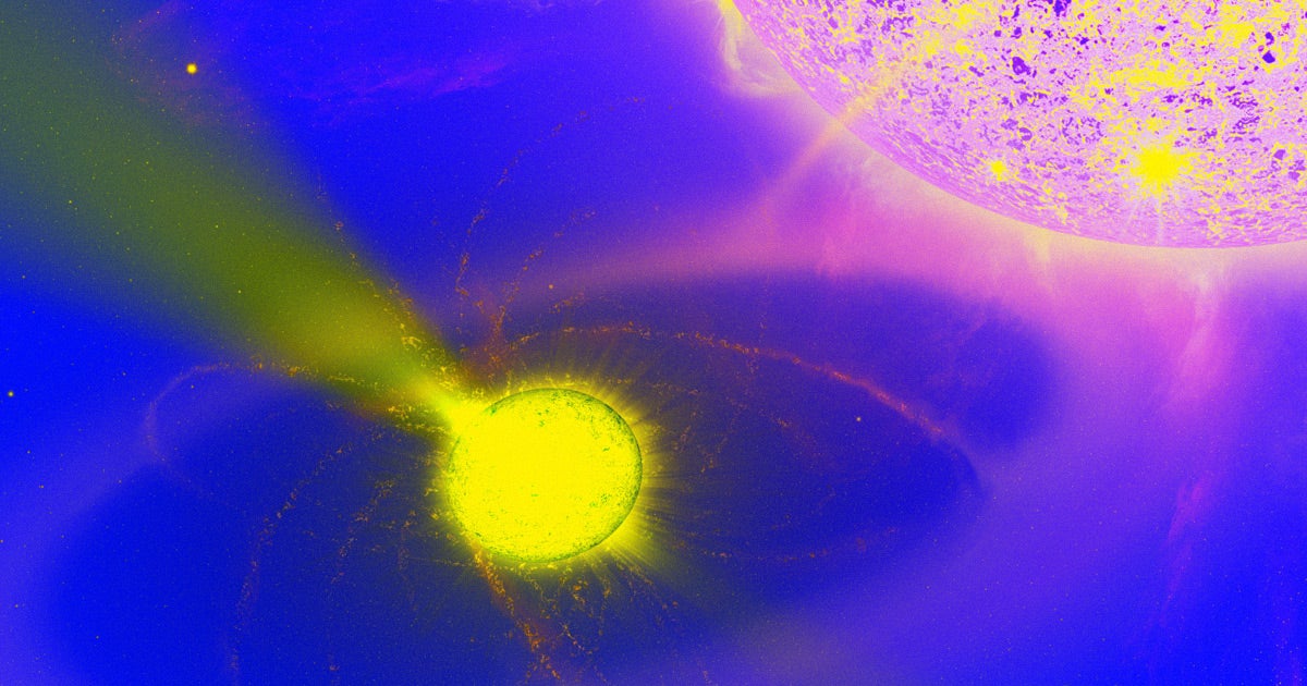Two stars that make up the binary system called V Sagittae some 1,100 light years away are going to collide in an enormous explosion around 2083.