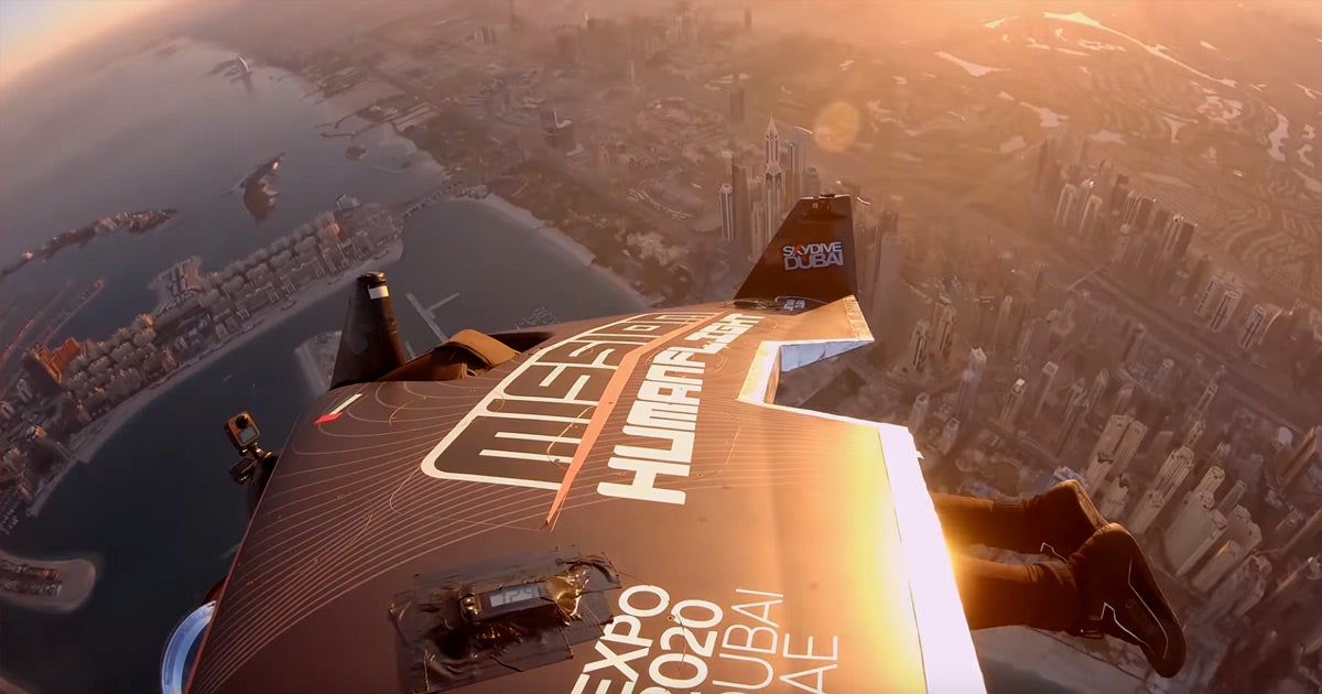Jet-powered suit pilot Vince Reffet just took off from the ground in Dubai reaching a height of 100 meters in just 8 seconds.