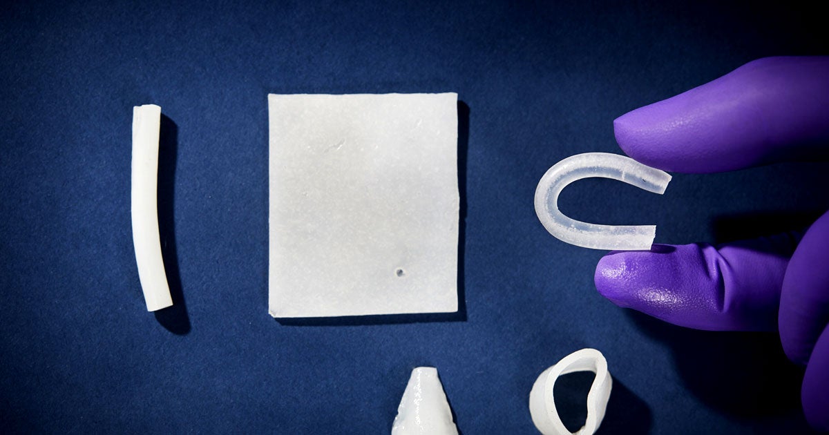 Ther are no bones about it: European researchers say they've invented a rubbery nanomaterial that seamlessly integrates with the human body.