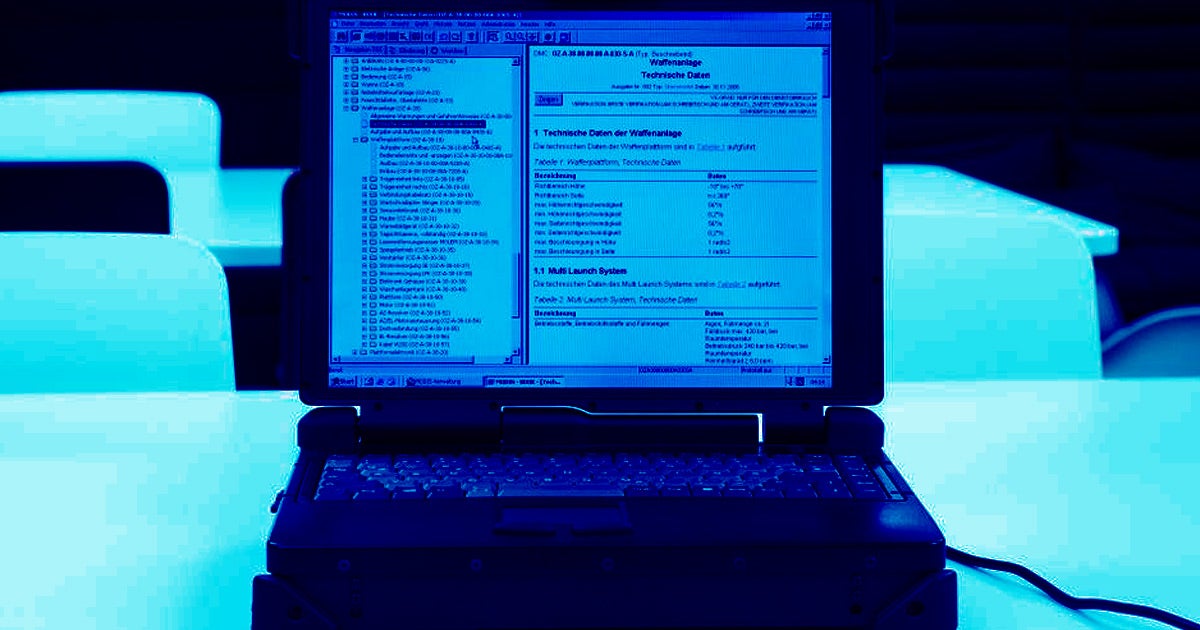 A team of security researchers bought a German armed forces laptop for only 90 euros ($99) on eBay that contained classified military information.
