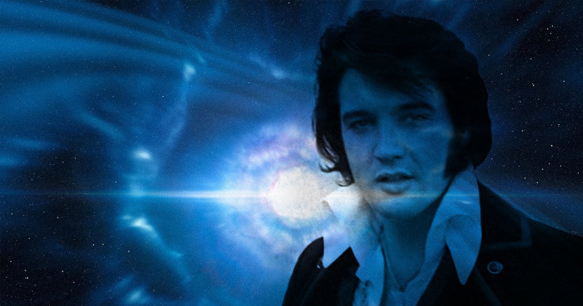A pairing of orbiting black holes gave off gravitational waves that resonate at a perfect fifth, which makes them the perfect harmony to an Elvis song.