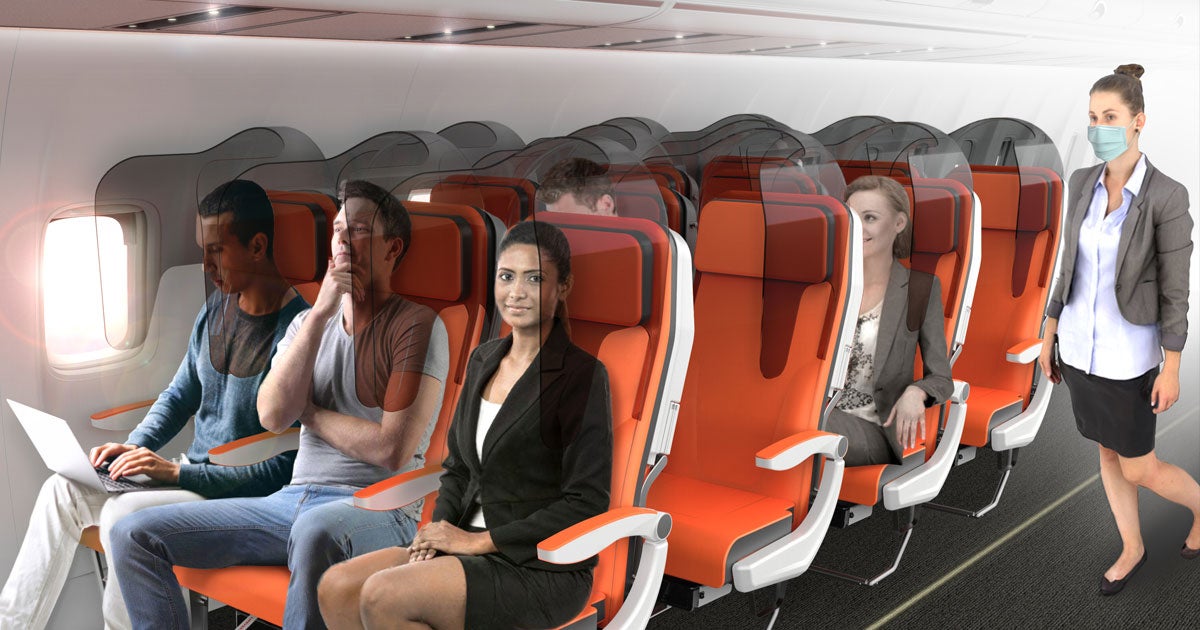 Design company Avio Interiors has come up with two airplane seat design concepts that could keep travelers safe(r) during the ongoing coronavirus pandemic.