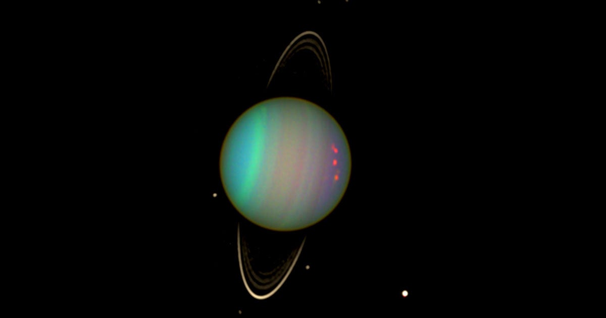 Astronomers at UC Berkeley just took the temperature of the mysterious rings surrounding Uranus for the first time. They're cold: 77 degrees Kelvin.