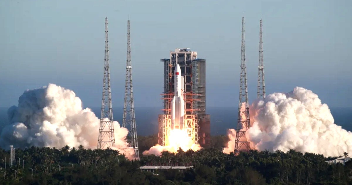 After spending about a week in Earth's orbit, the core stage of China's Long March 5 rocket is now plummeting towards our planet's surface.