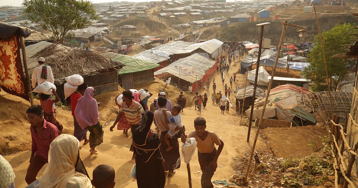 Two Rohingya refugees in the world's largest refugee camp in Bangladesh have tested positive for the coronavirus, the BBC reports.