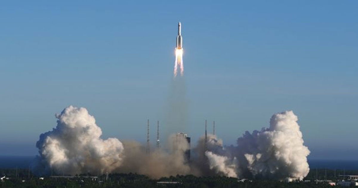 Parts of China's gigantic Long March 5B rocket have finally made their uncontrolled descent back to Earth on Monday, splashing into the Atlantic Ocean.