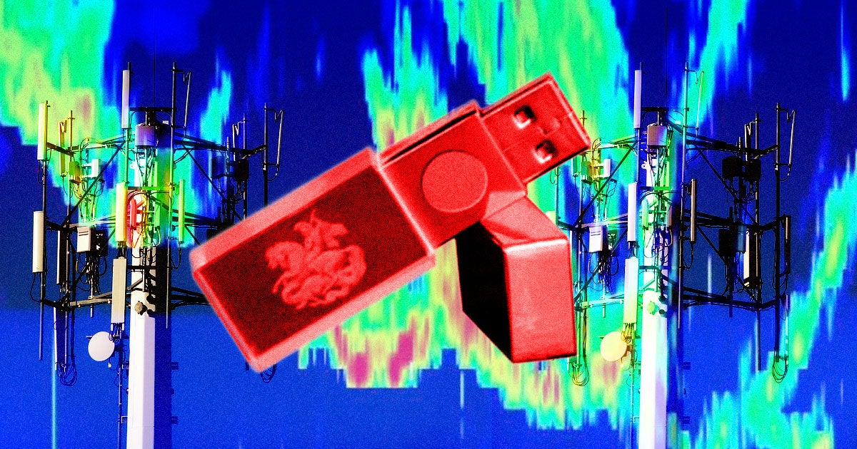 Scammers are capitalizing on people's baseless fears that 5G signals cause health problems by selling a cheap USB drive and claiming it protects people.