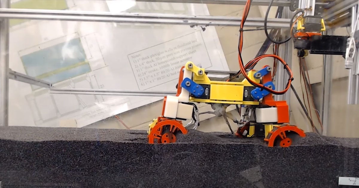 Engineers are building experimental rovers that can vibrate intensely to escape from dangerous, wheel-clogging sand traps on Mars.