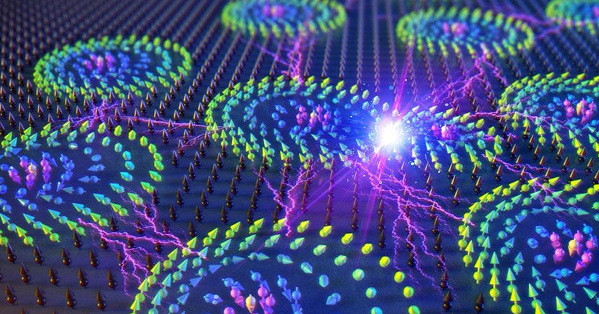 Scientists discovered that a bizarre quasiparticle can reproduce by splitting in two and self-repairing like a biological cell would.