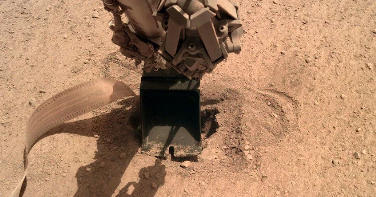 After over a year, NASA's InSight Mars lander finally managed to get its thermal probe underground, where it can record the planet's internal temperature.