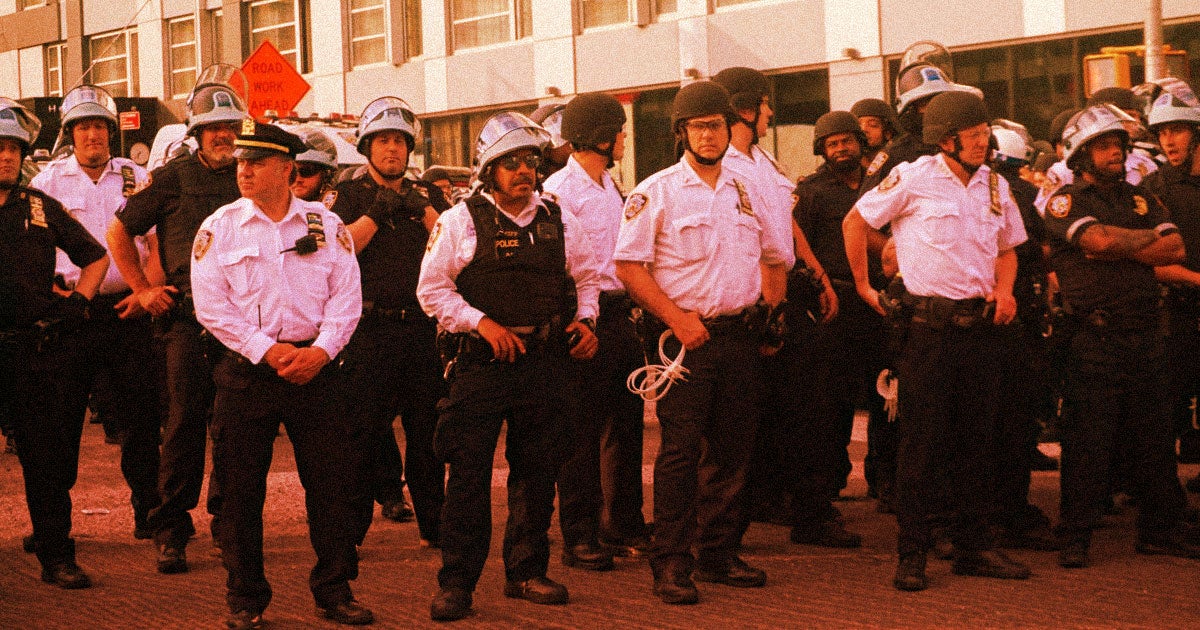 At protests across the country, police have frequently been showing up without wearing their medical masks during a pandemic.