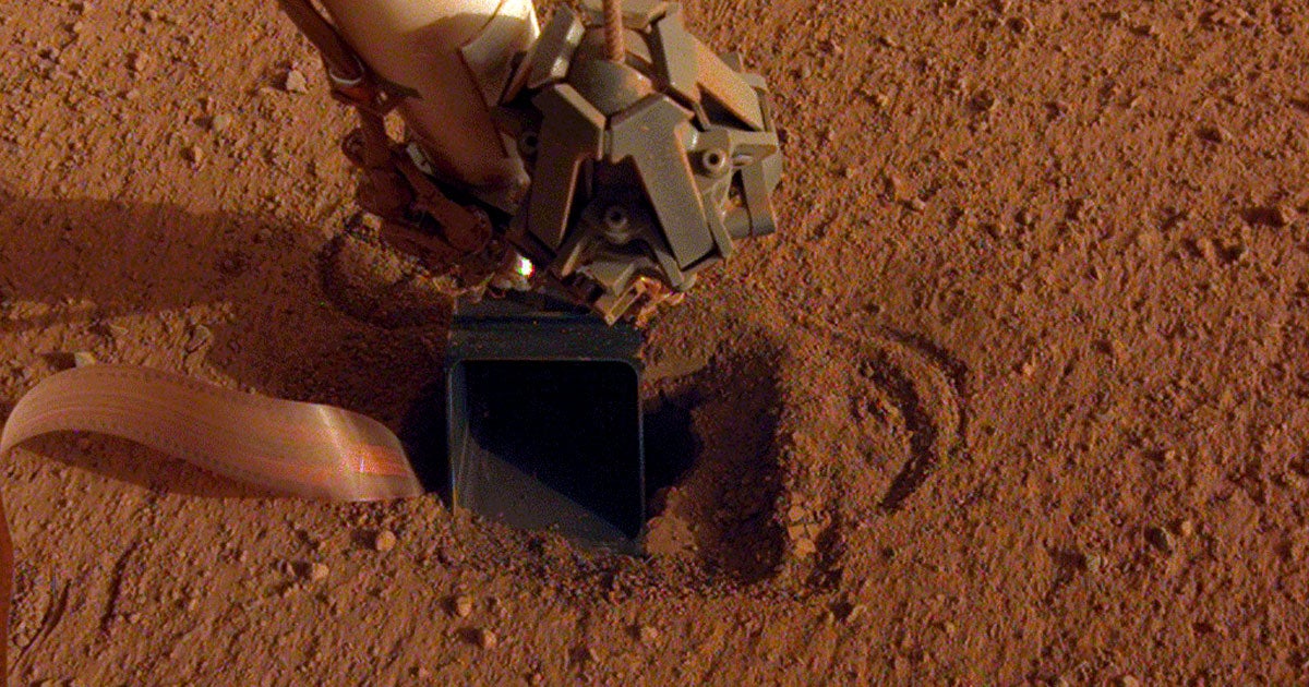 After a lengthy "hammering session" of 150 strokes, the "mole" attached to NASA's InSight Mars lander started "bouncing in place."