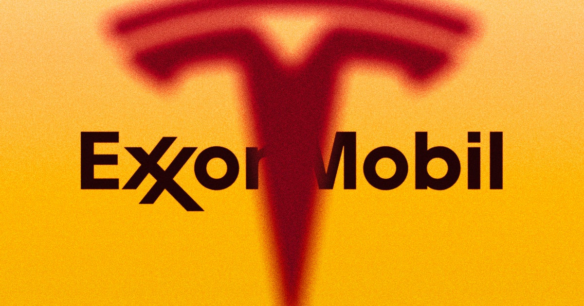The market valuation of electric automaker Tesla now exceeds that of ExxonMobil, one of the planet's largest fossil fuel megacorporations.