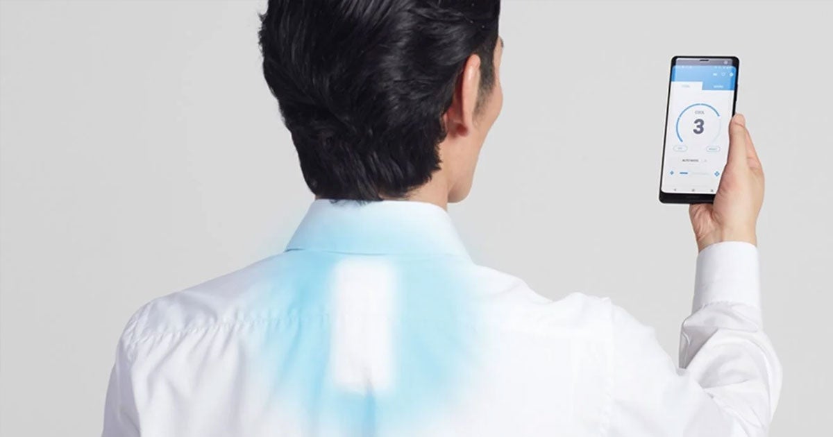 Sony has developed a wearable personal air conditioner that you can stick inside a specially-designed pocket sewn into an accompanying shirt.