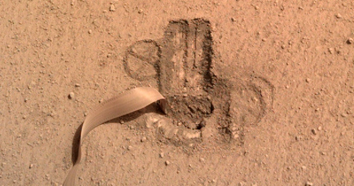 The "mole" attached to NASA's InSight Mars lander is officially "in" according to an update by the German Aerospace Center (DLR).