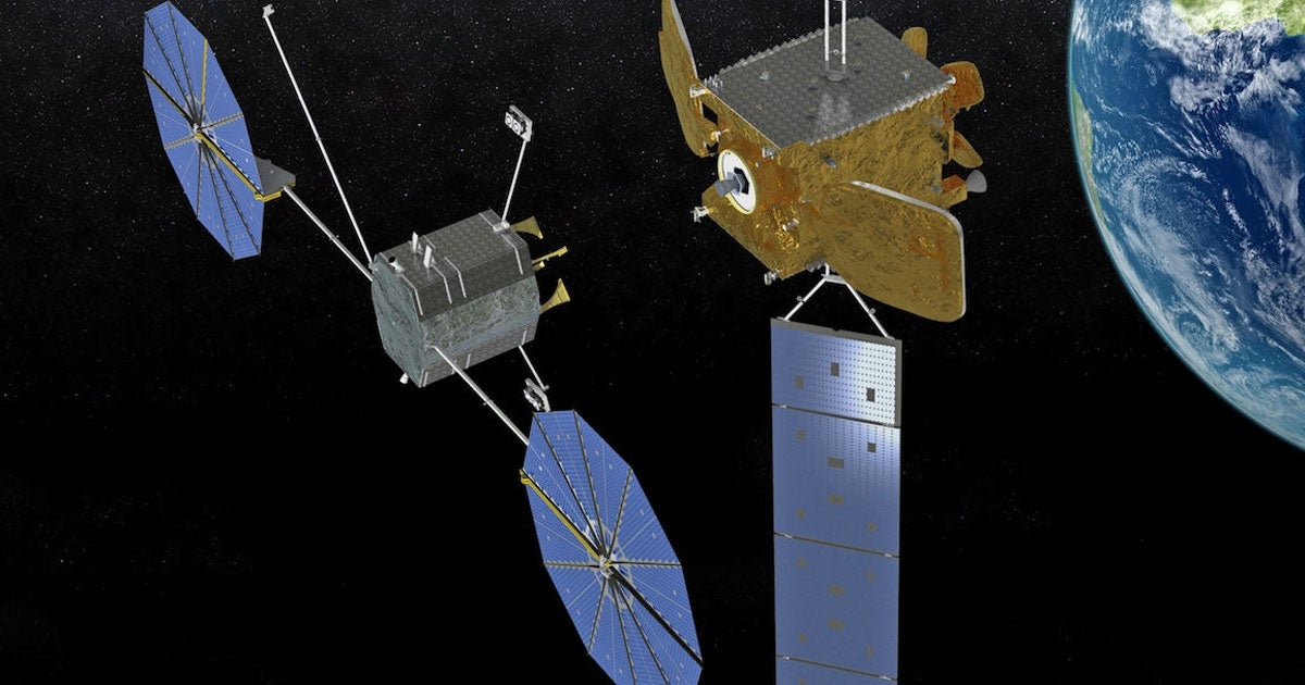 Northrop Grumman's MEV-2 spacecraft will attempt to dock to an actively functioning satellite called Intelsat 10-02 while in geosynchronous orbit.