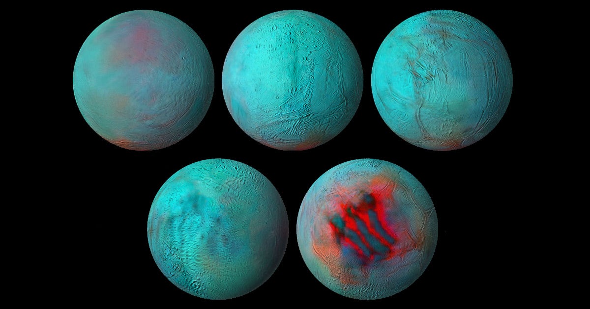 By digging through infrared images of Saturn's icy moon Enceladus, scientists have found "strong evidence" of "fresh ice" in its northern hemisphere.