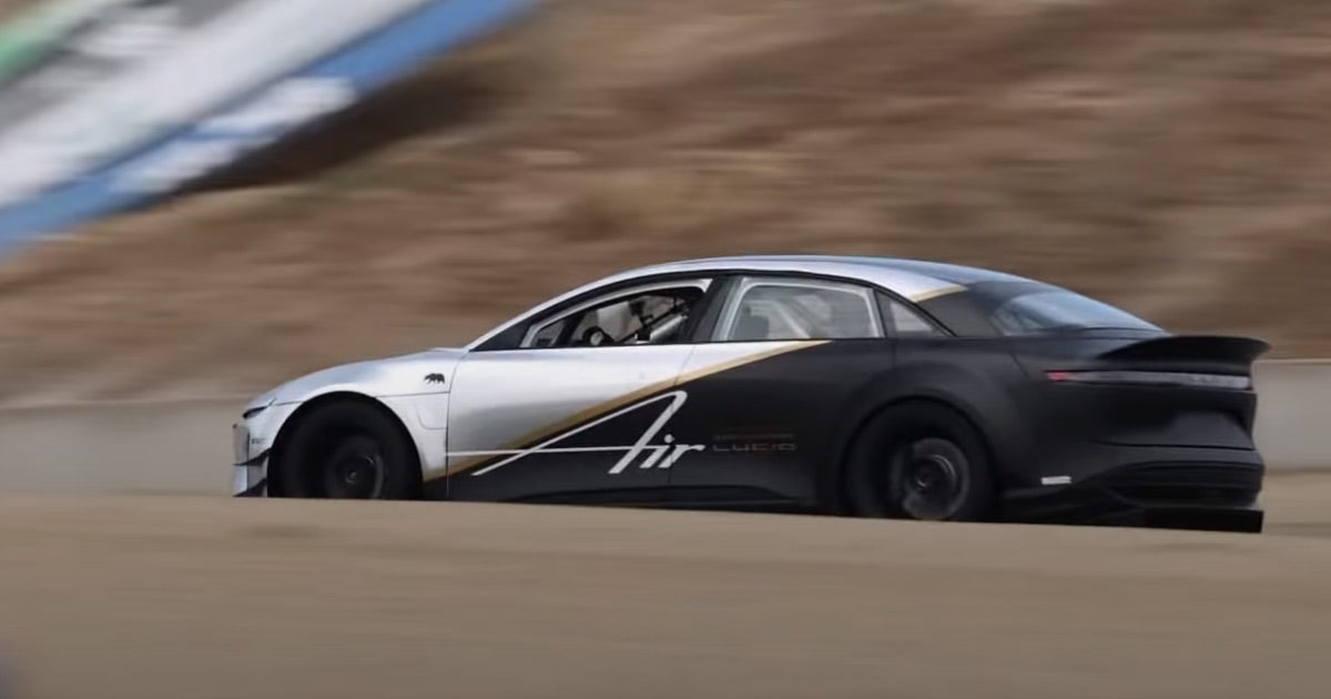 According to raw video footage uploaded to YouTube on Thursday, Lucid completed a lap of Laguna Seca in a blistering 1:33 using a tri-motor Air prototype.