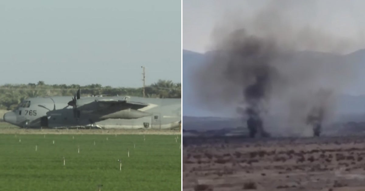 A new video shows a Marine Corps F-35B fighter jet crashing into the ground in a massive ball of flame after colliding with a tanker aircraft.