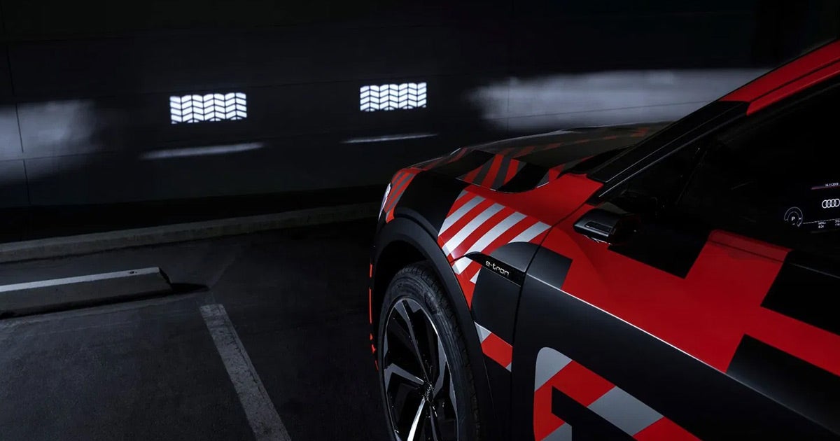 German automaker Audi has introduced new LED headlights can project images just like a movie projector for its new lineup of electric SUVs.