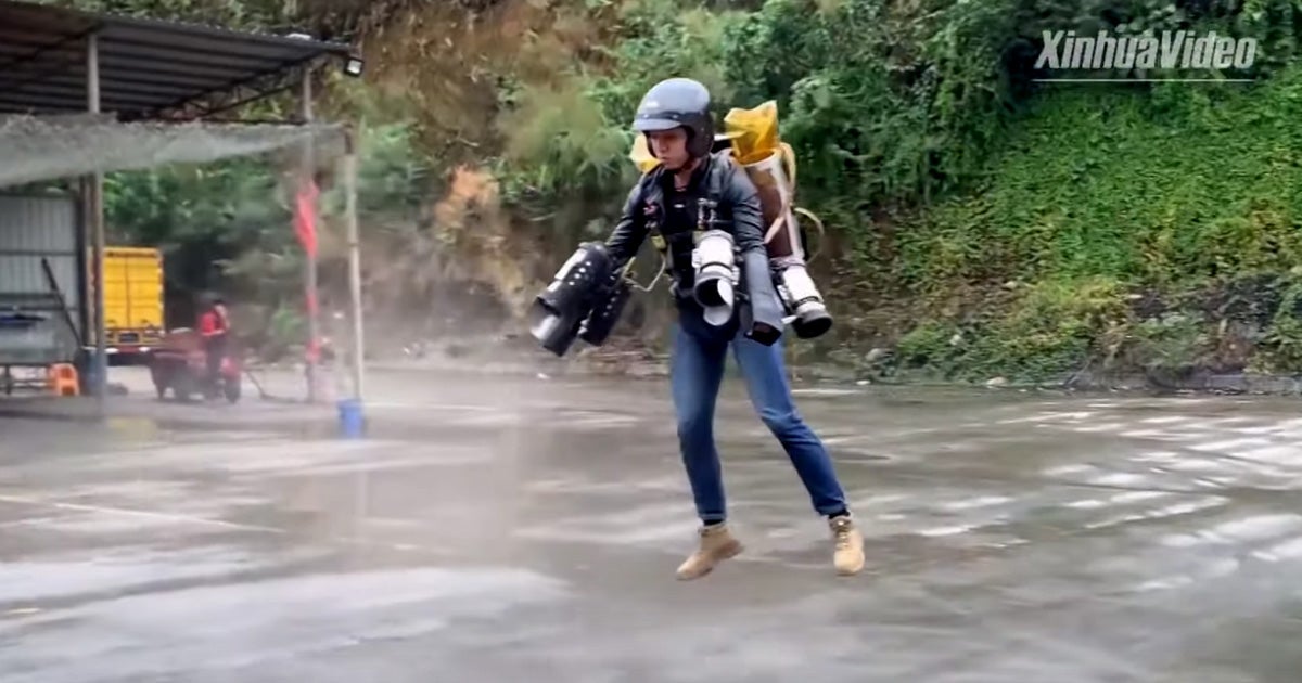 A man from China called Liu Dongsheng has built a working jetpack suit over two years, for just over $100,000 total, according to state news.
