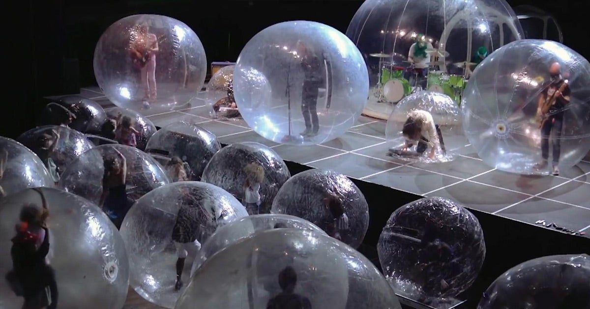 On Monday, The Flaming Lips played a show where every member of the audience was safely sealed away inside a plastic bubble.