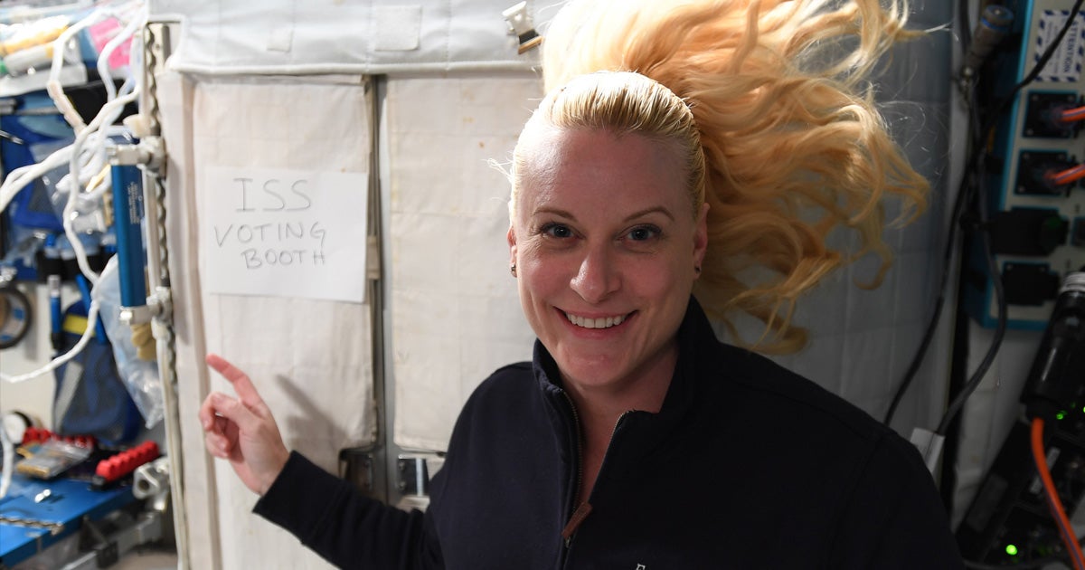 NASA astronaut Kate Rubins just submitted her vote for the 2020 presidential elections — from the International Space Station's "voting booth."