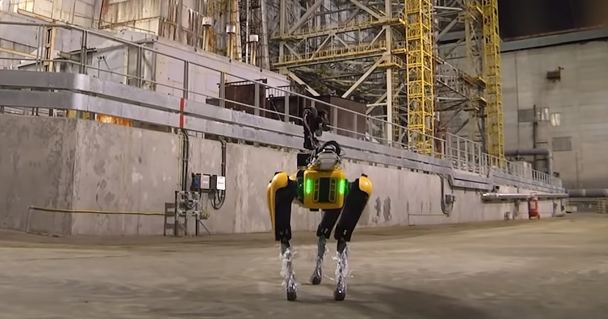 A team of engineers from the University of Bristol visited the Chernobyl Nuclear Plant last week to test out Spot, a four-legged robodog.