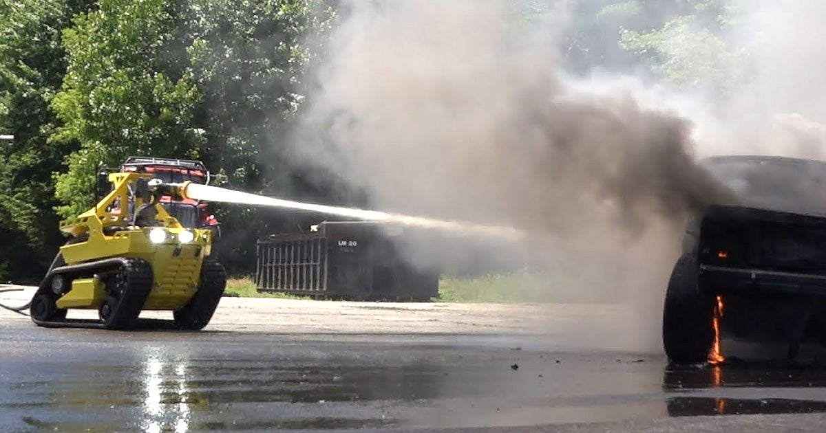 The Los Angeles fire department rolled out the first firefighting robot in the US, allowing teams to put out a fire in the city "from inside."