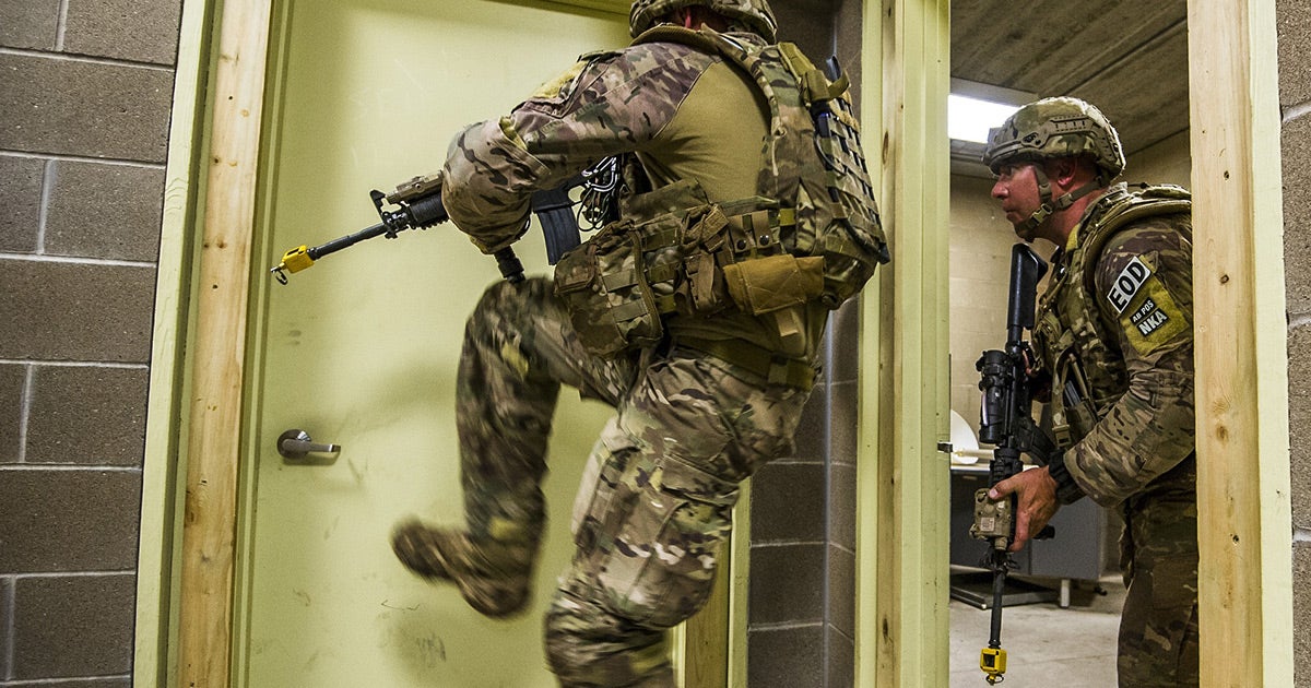 The UK military has created a drone that's equipped with two shotgun barrels and a "machine vision" system to identify targets indoors.