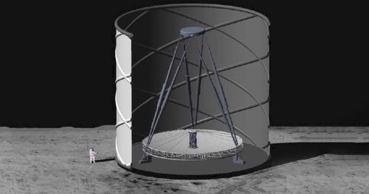 A team of astronomers have brought a wild concept back from the grave: a liquid-mirror telescope, 100 meters in diameter, built on the surface of the Moon.
