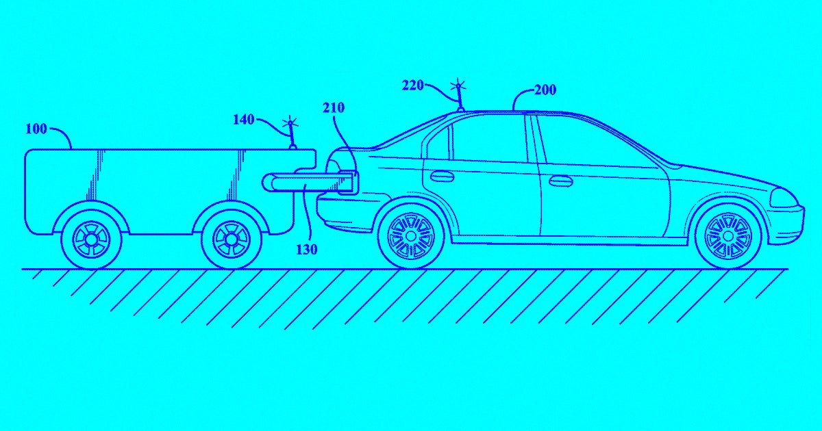Toyota has patented an autonomous refueling system that could allow for cars to top up their gasoline tanks, hydrogen fuel cells or batteries on the go.
